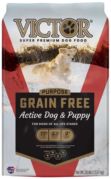 30 Lb Victor Grain Free Active Dog & Puppy - Food